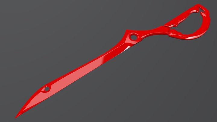 Matoi Scissor Blade Hi-Poly 3D Model