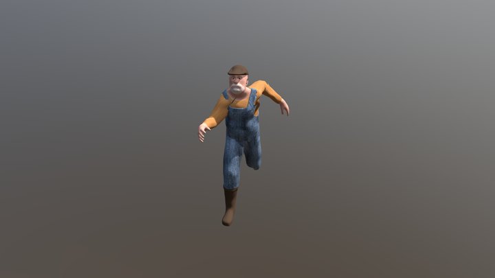 Running animation 3D Model