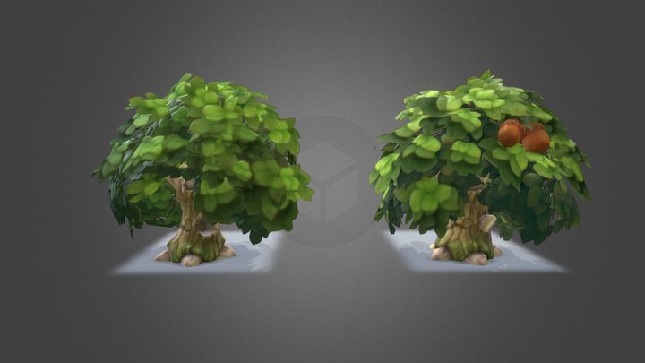 LowPoly Trees 2k 3D Model