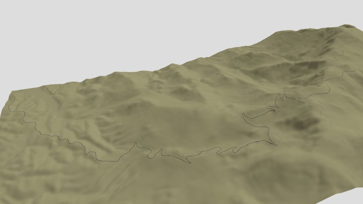 Pikes Peak 3D Model