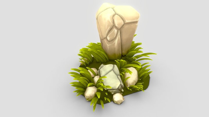 Casual stones 3D Model