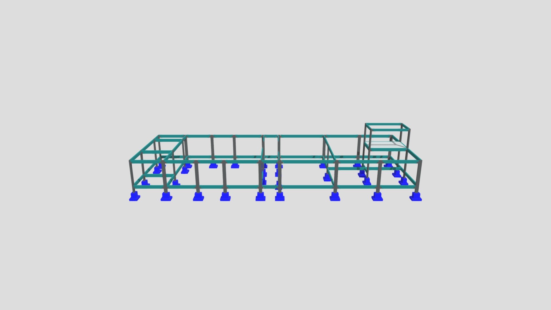 Modelagem Estrutural 3D- Area De Funcionario