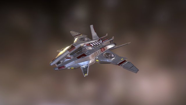 Sci-Fi Spaceship 3D Model
