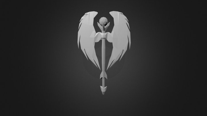 Angelic Reaper (melee-axe-shield based) 3D Model