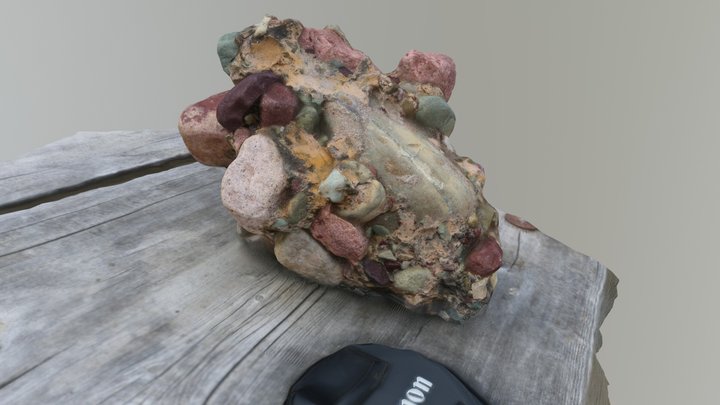 Pleistocene outwash gravel conglomerate – Kostenloses 3D-Modell STL