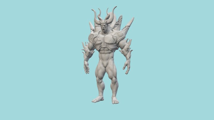 Fire Demon 3D Model
