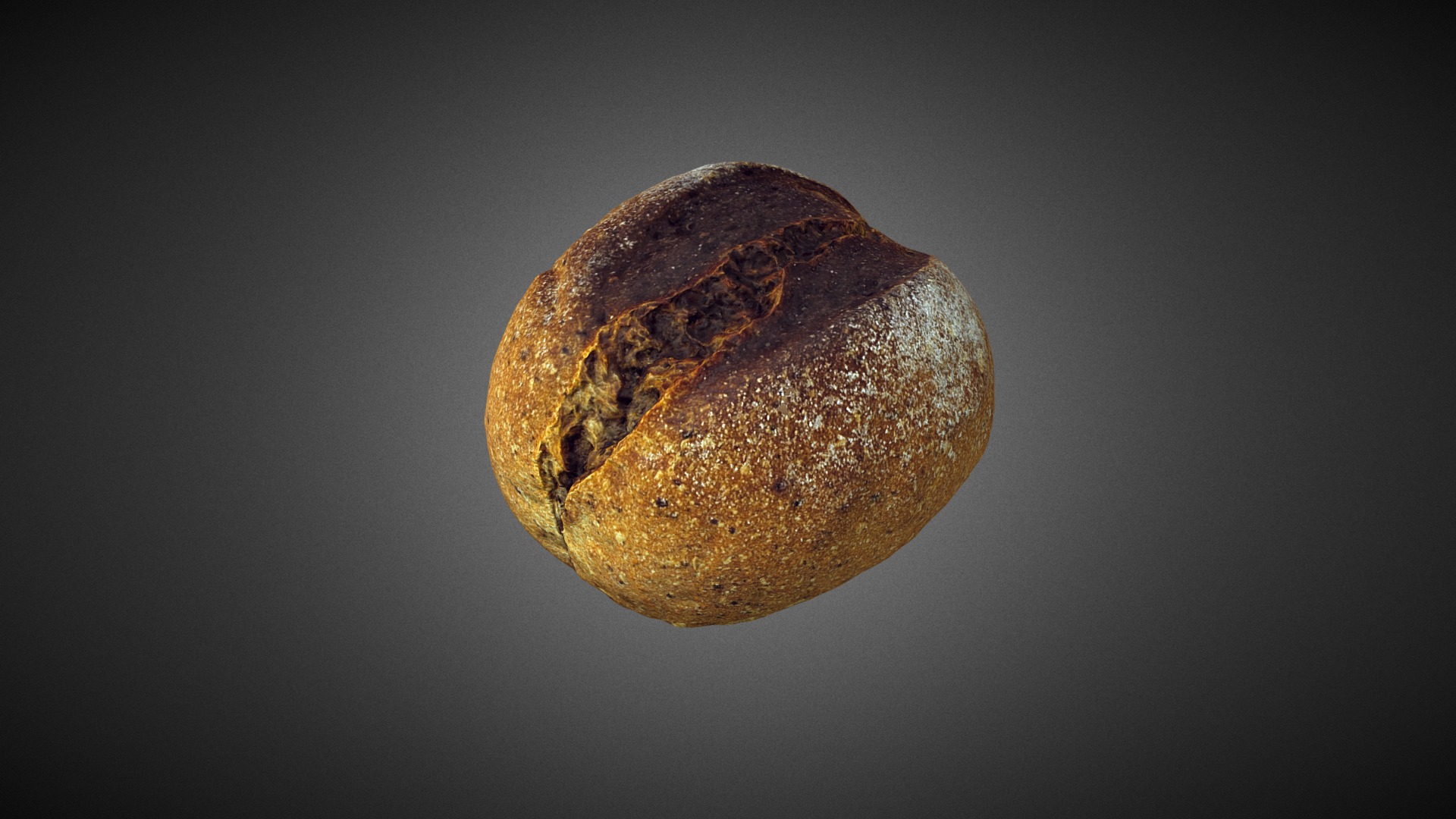 3D model Gray Bun - This is a 3D model of the Gray Bun. The 3D model is about a potato with a face drawn on it.
