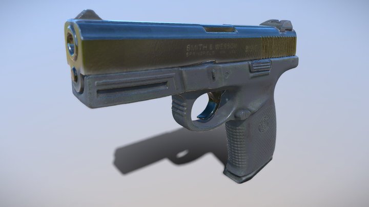 Smith and Wesson SW9VE (3D-scan) 3D Model