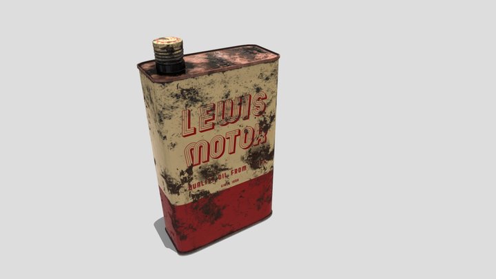 Vintage Oil Can 3D Model