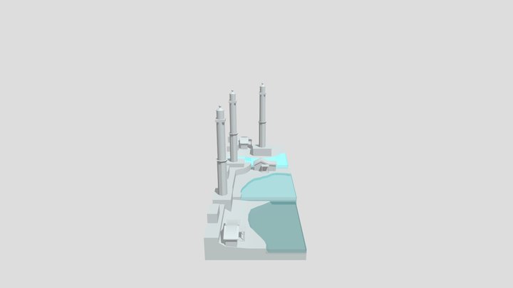 3 GROUNDPLANES FBX 3D Model