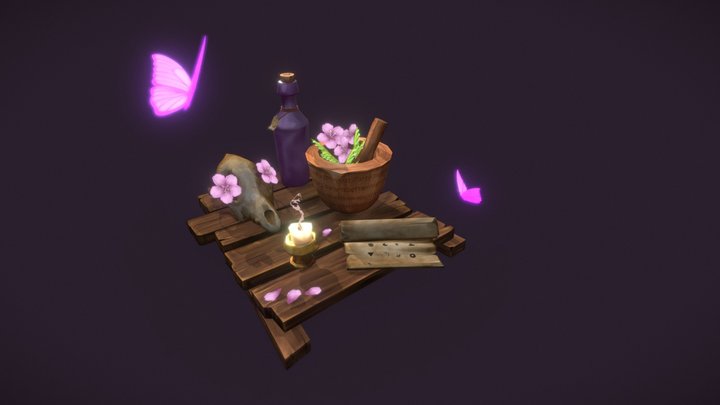 Alchemist Table 3D Model