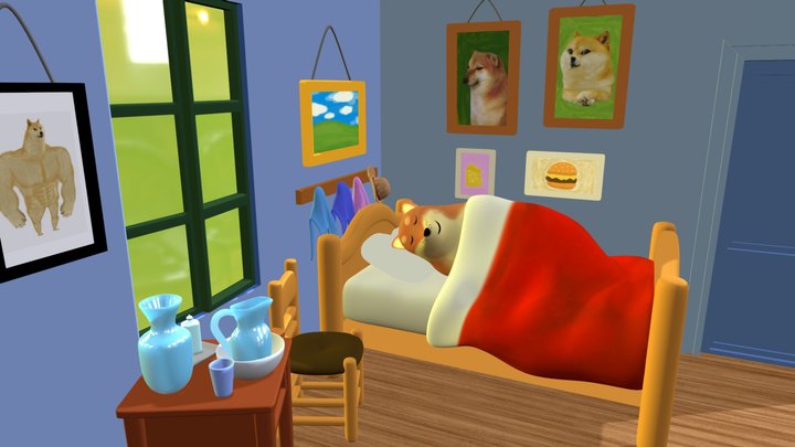 Cheems 3D models - Sketchfab