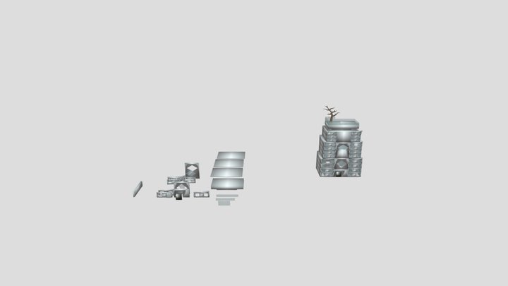 Textured modular kit 3D Model