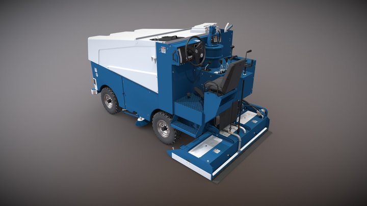 Zamboni ice filling and cleaning machine 3D Model