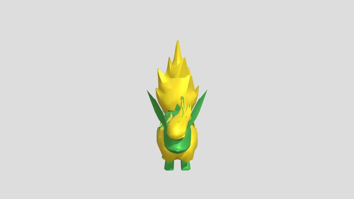 Green Flareon 3D Model