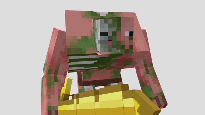 Mutant Zombie Pig 3D Model