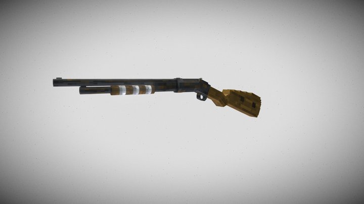 Pump shotgun 3D Model