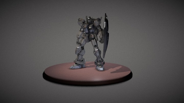 GP01 animation rig neutral pose 3D Model