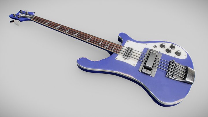 Rickenbacker 4001 Bass Guitar 3D Model