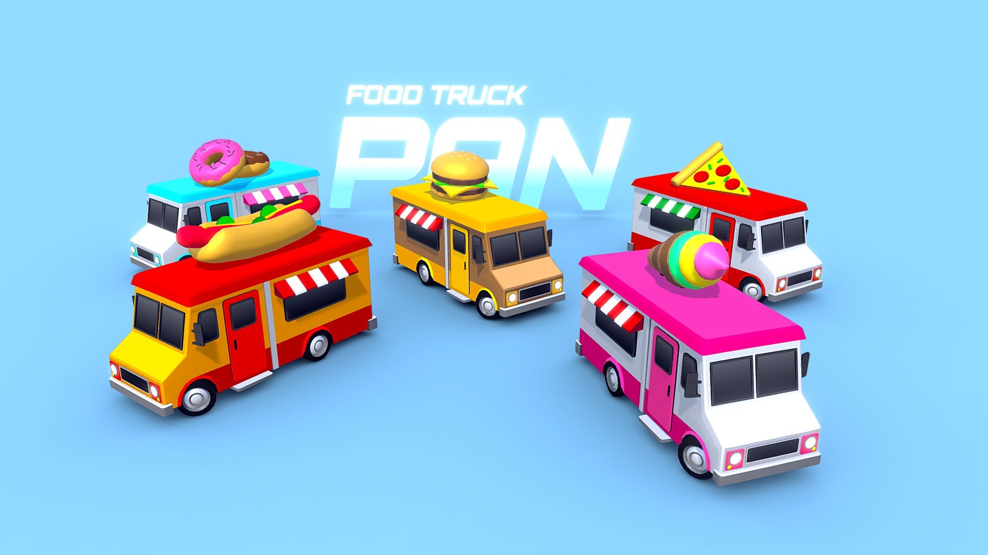 ARCADE "Pan" Food Truck 3D model by Mena (MenaStudios) [3afc4ba] Sketchfab