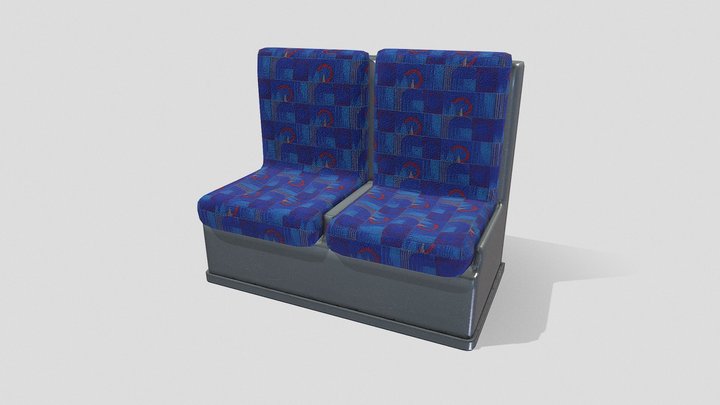 Train seats 3D Model