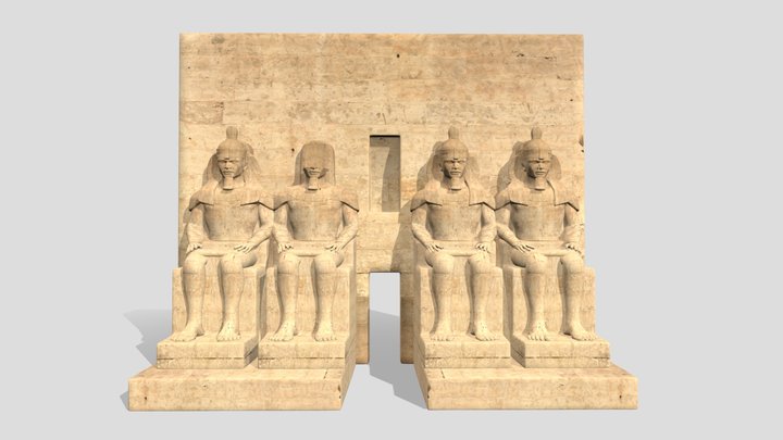Abu Simbel Temple In Egypt 3D Model