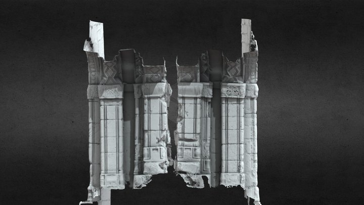 LA018-031005- Round Tower - Doorway Split 3D Model
