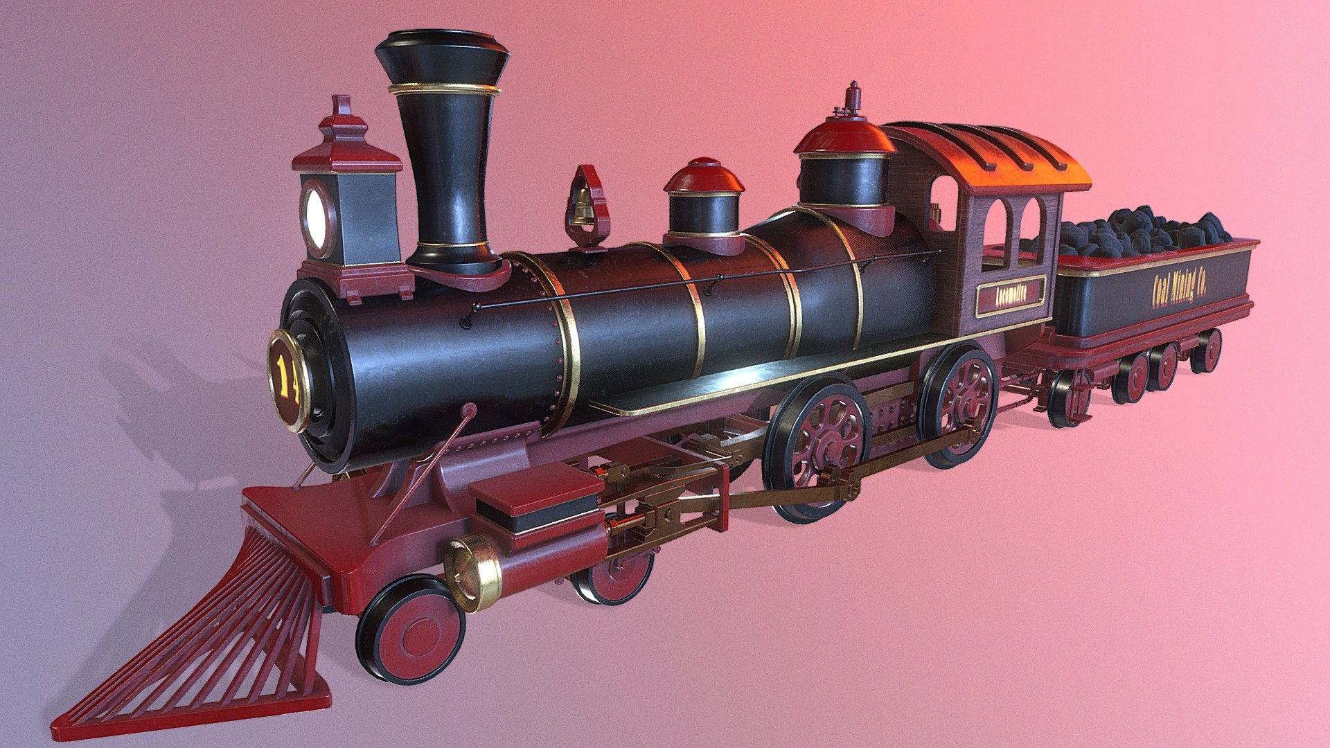 Steam Locomotive - Buy Royalty Free 3D model by Harold P. de Boer ...