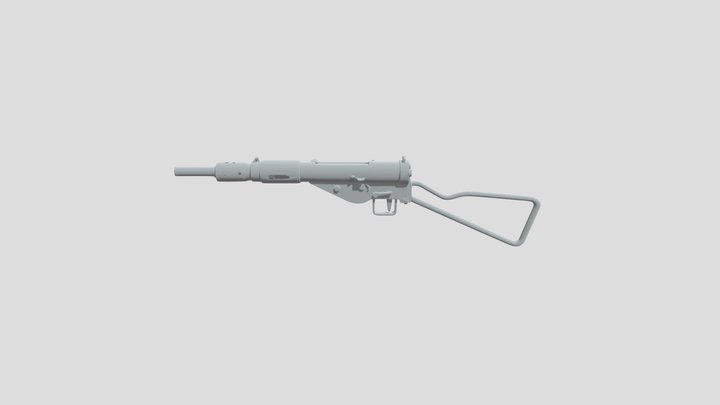 British Sten wwii 3D Model
