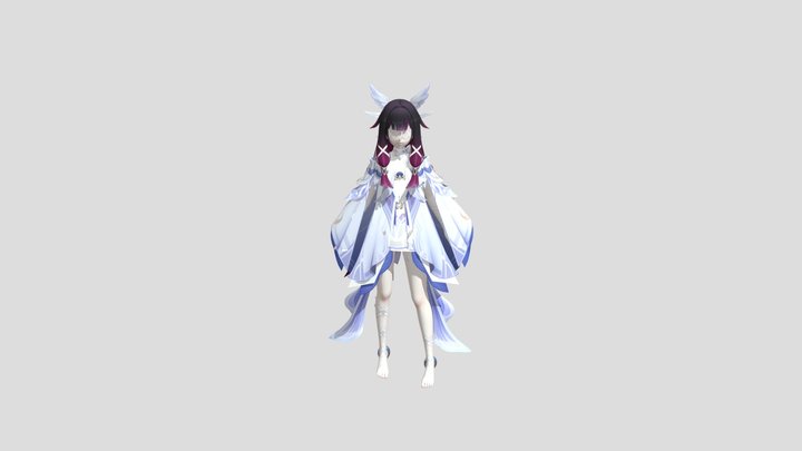 Columbina rigged (Free) 3D Model
