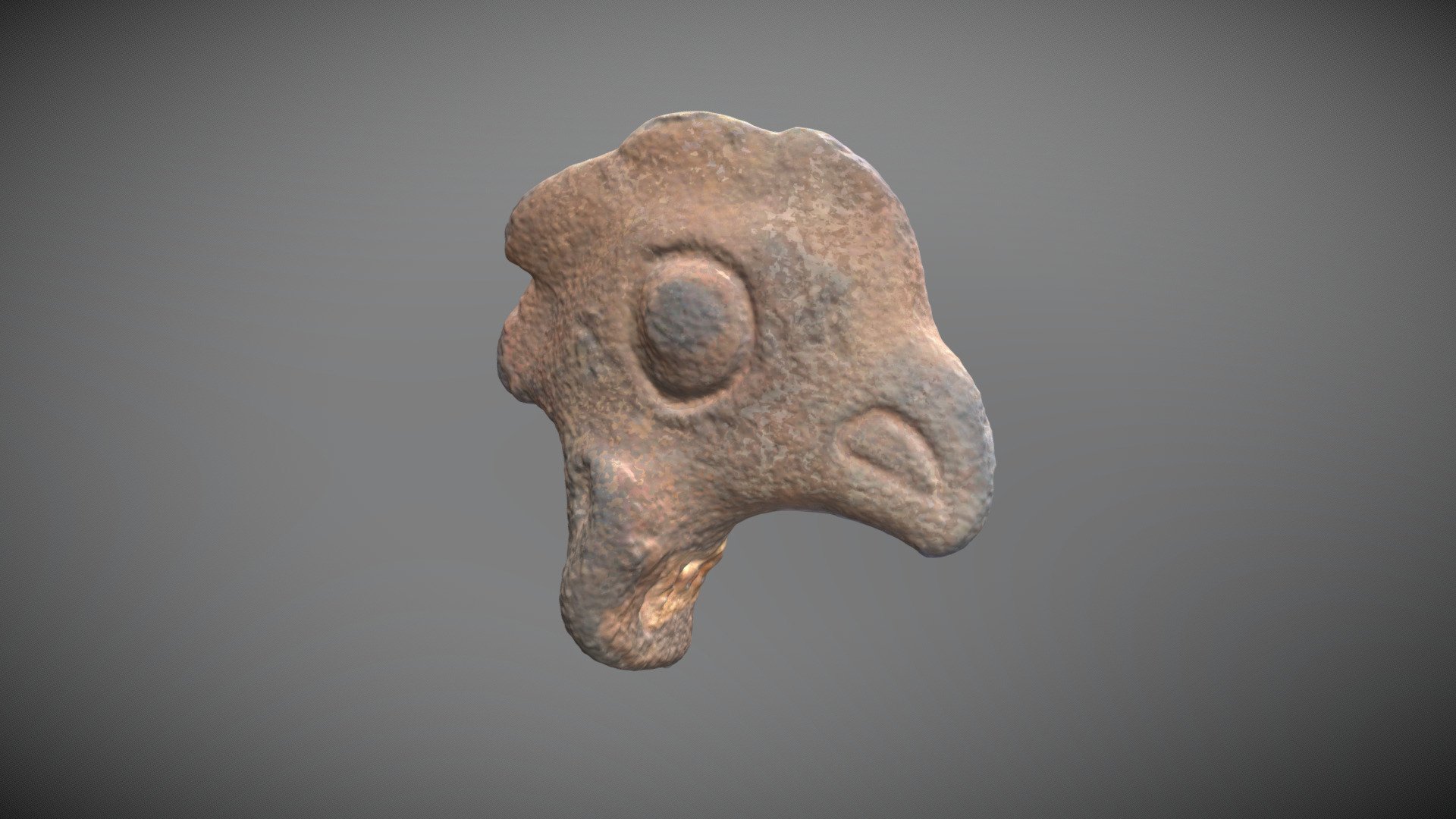 Ft. Walton Period Crested Bird Adorno