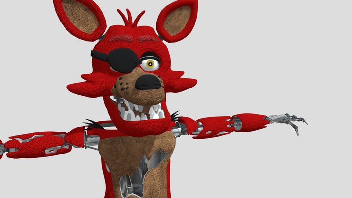 Foxy_the_pirate_fox_remastered 3D Model