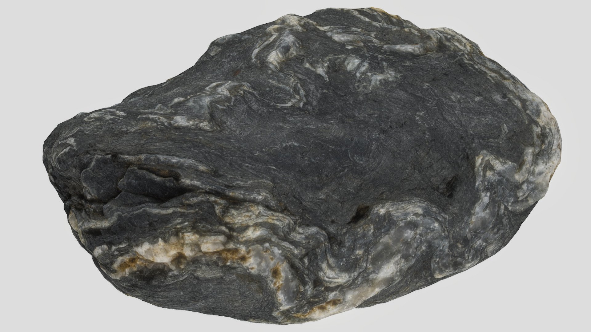 Full Photoscanned River Rock with Quartz 01 - Download Free 3D model by ...