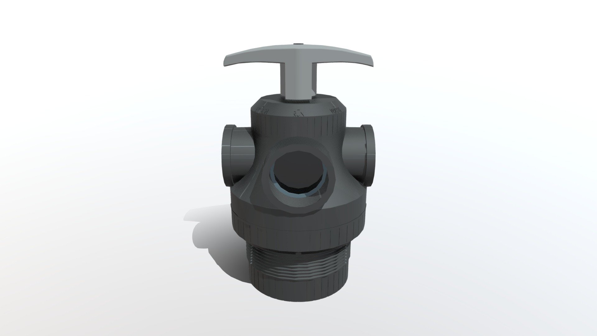 Manual Multi port valve for filter - 3D model by lexcru.manan [3b05586 ...