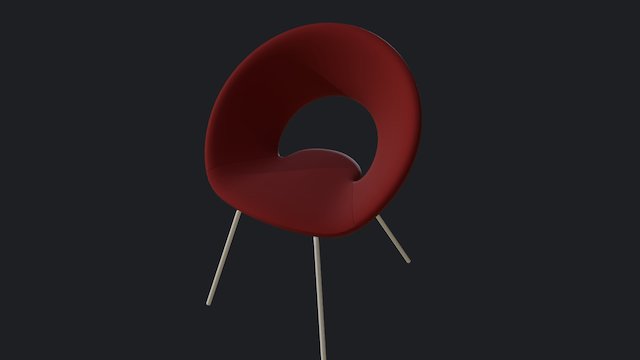 Eero Saarinen Ring Chair 3D Model