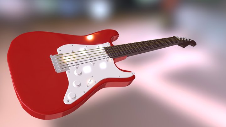 Guitar Model 3D Model