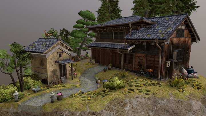 DAE Diorama - Grandma's House 3D Model