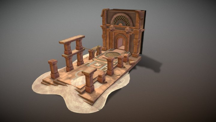 Forgotten Temple 3D Model