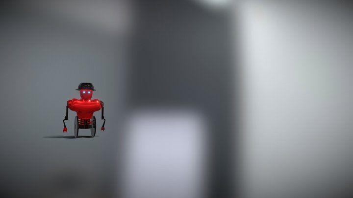 Mareks Red Robot 3D Model