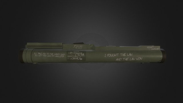 M72A6 - Light Anti-Armor Weapon 3D Model