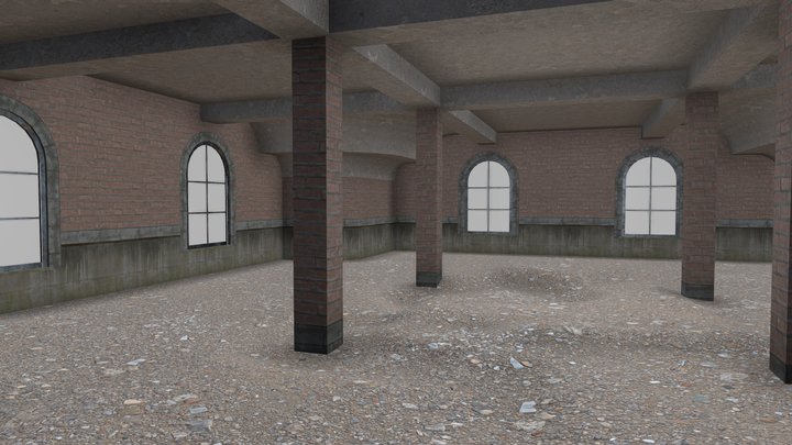 Abandoned Building Room – Modelo 3D gratuito STL