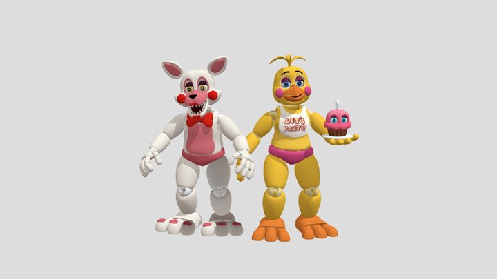 S_T_chica_&_S_T_foxy_еммф_Цветы 3D Model