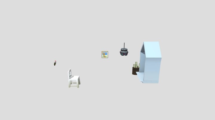 Gerardo Habitacionde Kiki Texturixado V01 3D Model