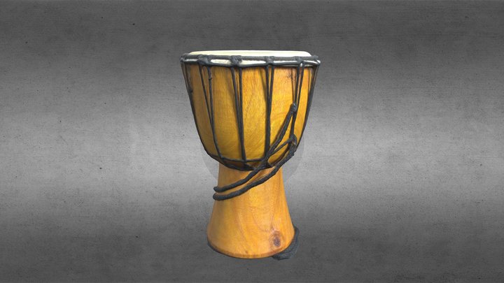 African Drum 3D Model