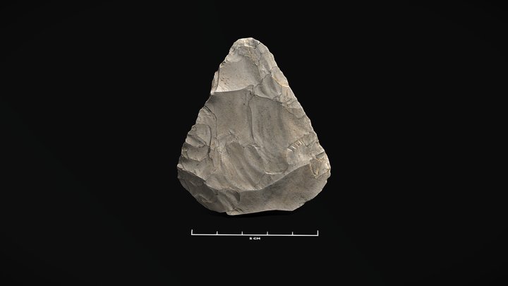 Biface moustérien du Paléolithique moyen 3D Model