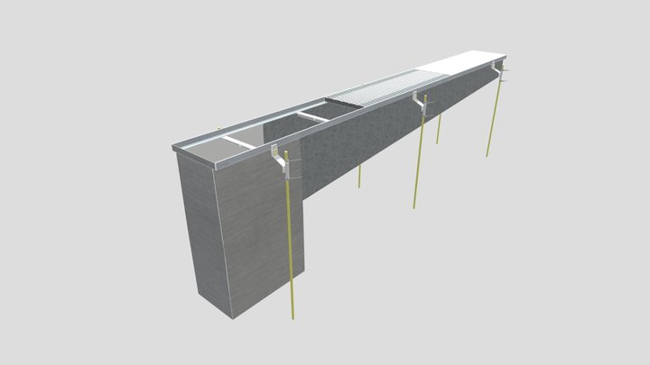 Thundaflo Heavy Duty Channel Drainage System 3D Model