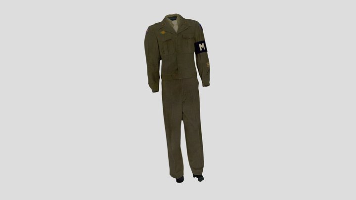Military Police Uniform 3D Model