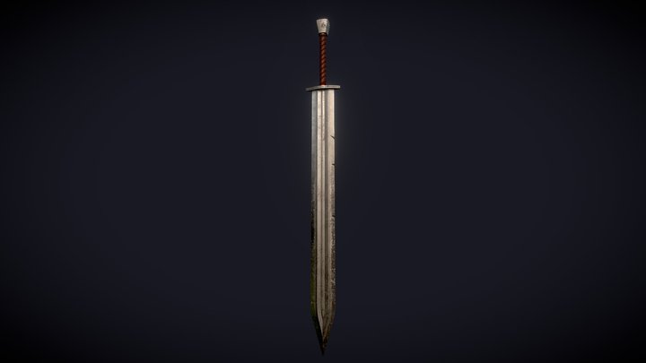 Damaged Sword 3D Model