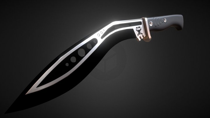 United Cutlery M48 Kukri 3D Model