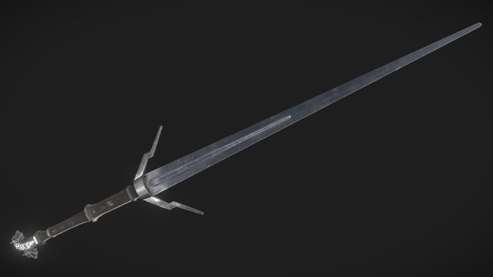 Silver Sword - The Witcher 3D Model